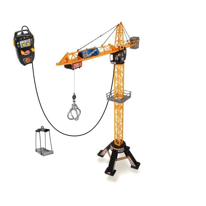 Grue géante filoguidée 120cm jaune - Univers miniatures - Travaux pu