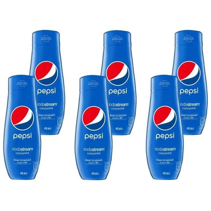 SODASTREAM 3009989 - Lot de 6 Concentrés PEPSI