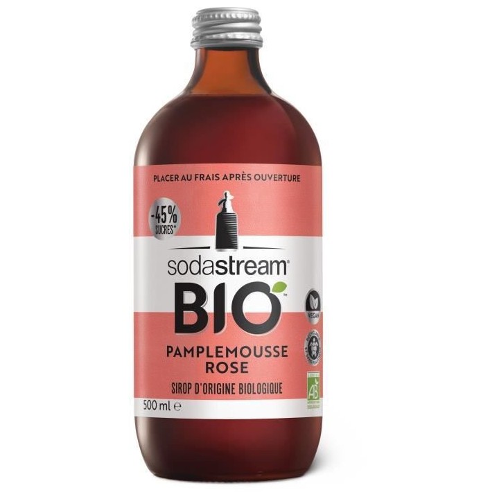 Sirop Sodastream Bio Pamplemousse rose 500ml