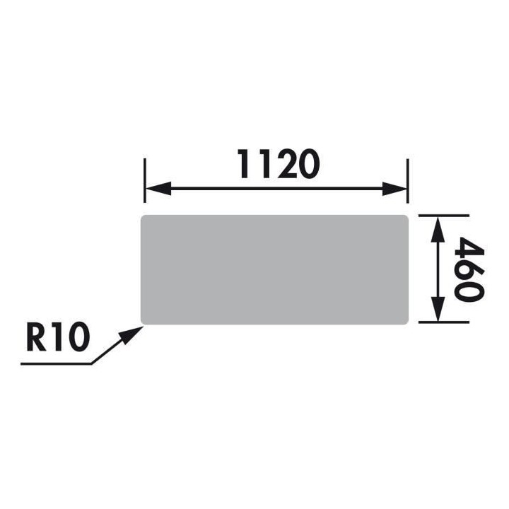 EWI Evier cuisine a encastrer 2 bacs + 1 égouttoir Soledad - Résine