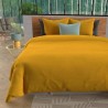 SOLEIL d'OCRE Parure de couette Boheme - Microfibre lavée - 220 x 240 cm - Jaune moutarde