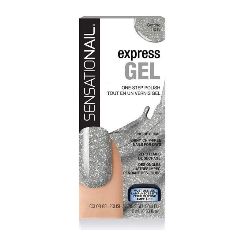 SENSATIONAIL Vernis gel semi-permanent Express Gel Getting Tipsy 3en1