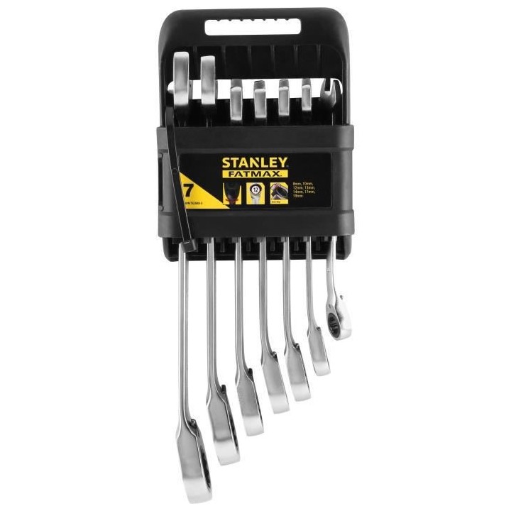 Clé mixte a cliquet réversible de 8 a 19 mm FATMAX STANLEY - FMMT828