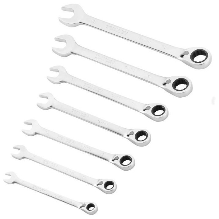 Clé mixte a cliquet réversible de 8 a 19 mm FATMAX STANLEY - FMMT828