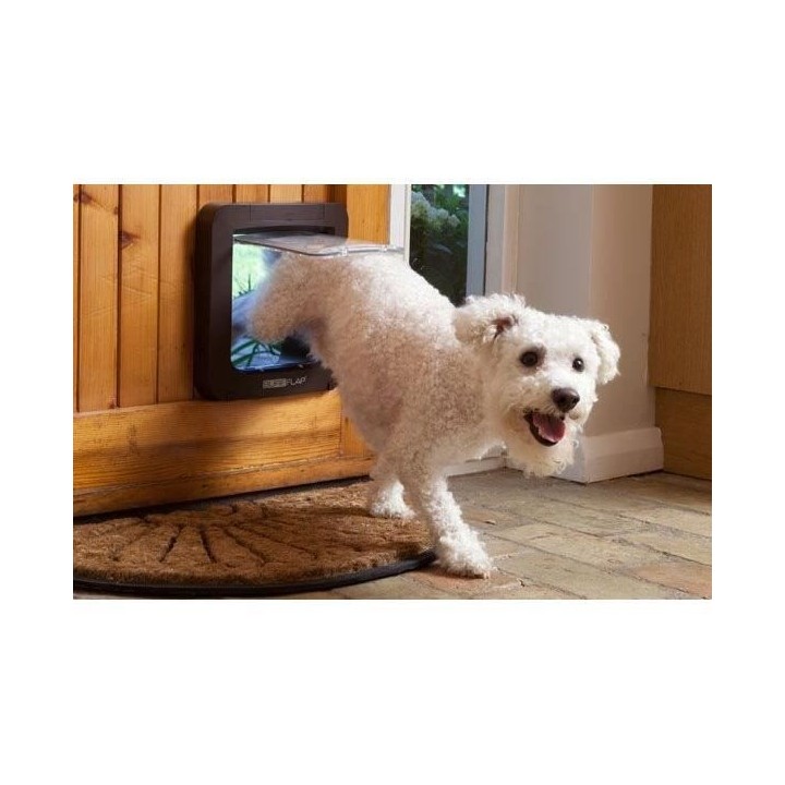 SUREFLAP Grande chatiere a puce électronique - Marron - 178 mm x 170