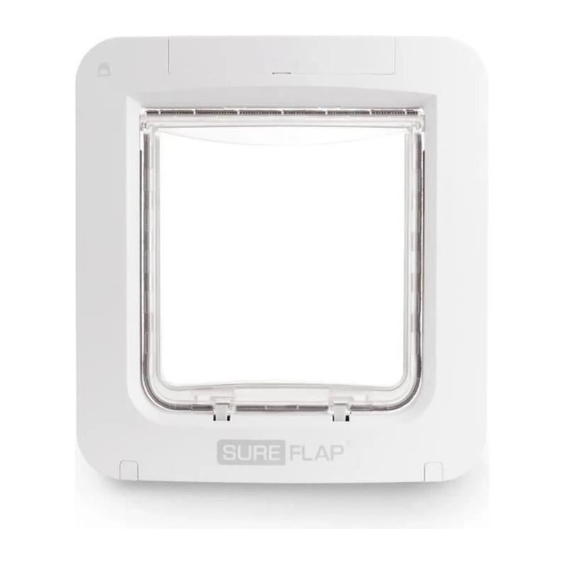 SUREFLAP Grande Chatiere a Puce électronique Connecté - Blanc - 178 mm x 170 mm (Livré sans le Hub)