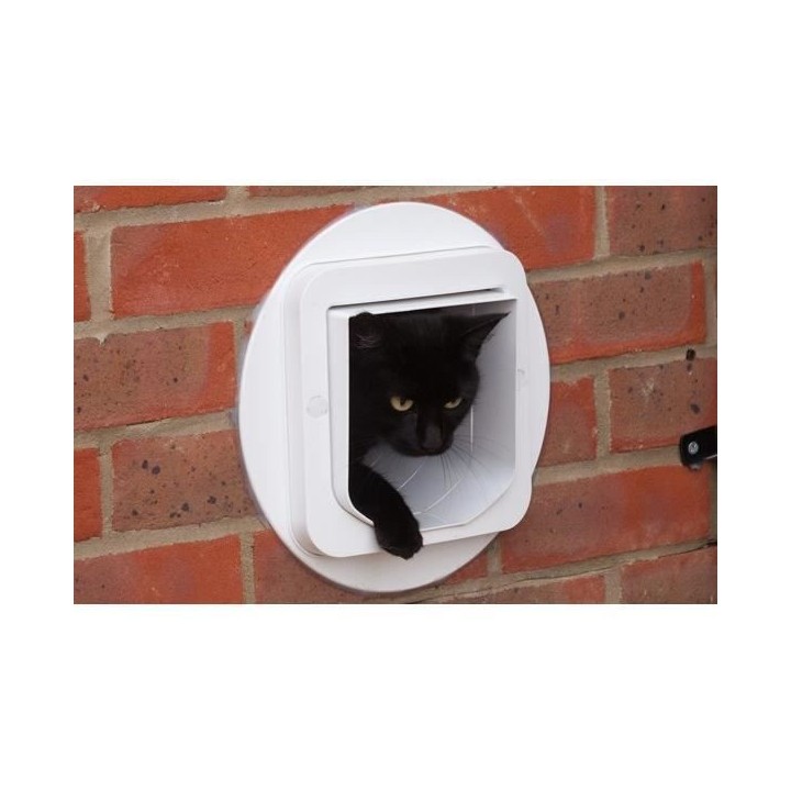 SUREFLAP Grande Chatiere a Puce électronique Connecté - Blanc - 178