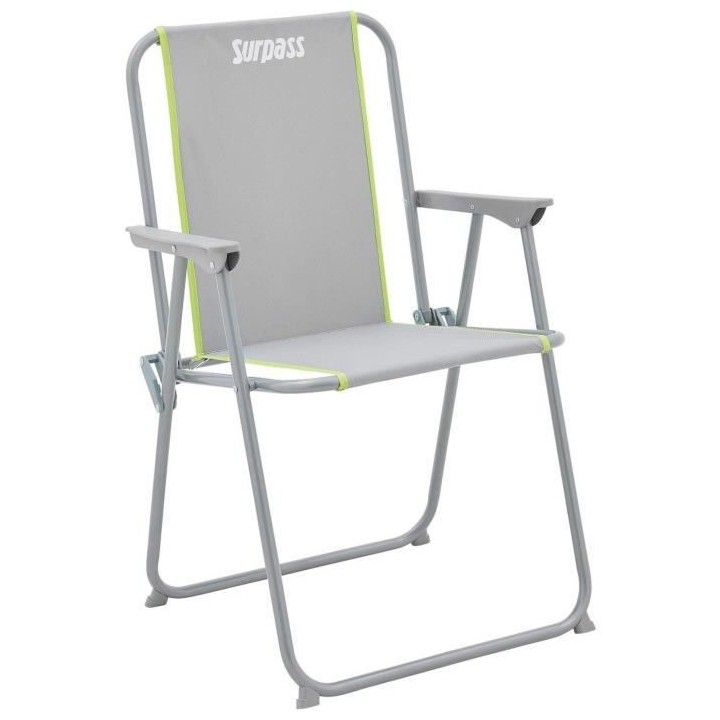 SURPASS - Fauteuil de camping - Piccolo gris et vert