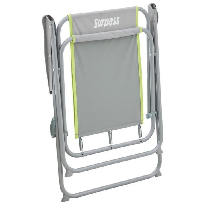 SURPASS - Fauteuil de camping - Piccolo gris et vert