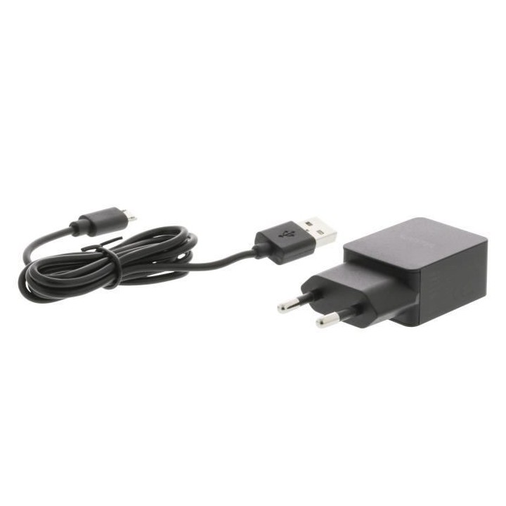 SWEEX Chargeur mural + câble micro USB - 2,1 A - Noir
