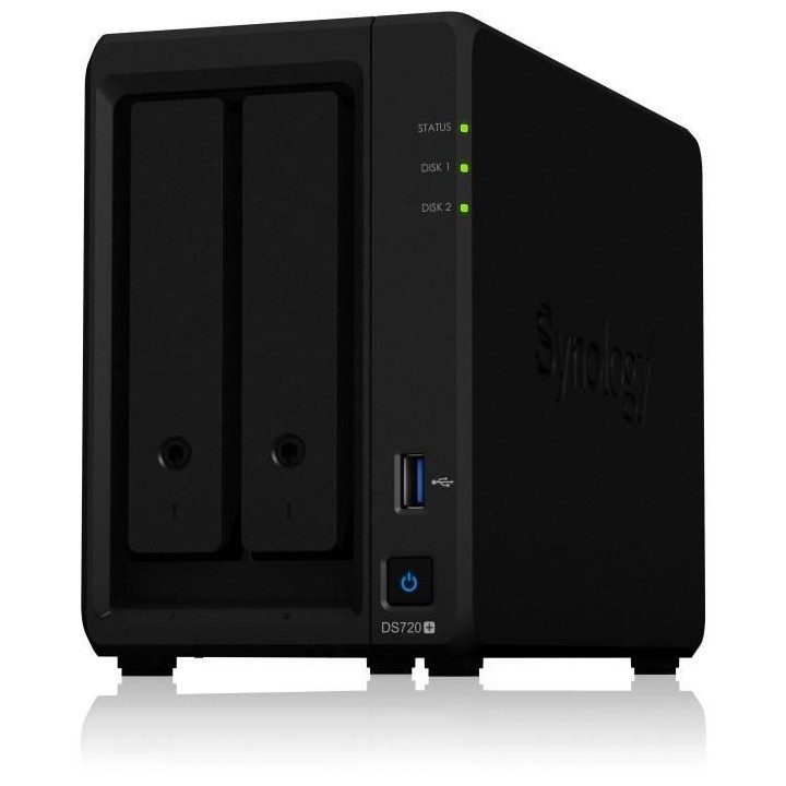SYNOLOGY - Serveur de Stockage (NAS) - DS720+ - 2 Baies - Boitier nu