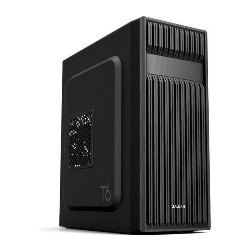 ZALMAN BOITIER PC T6 - Moyen Tour - Noir - Format ATX (T6BK)