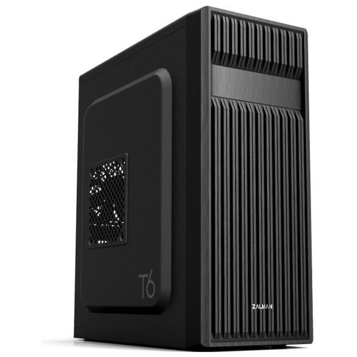 ZALMAN BOITIER PC T6 - Moyen Tour - Noir - Format ATX (T6BK)