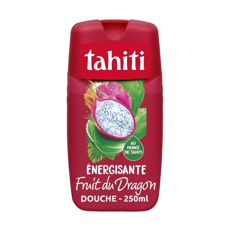 TAHITI - Gel douche au monoi 100% naturel - Fruit du dragon Energisante - 250 ml