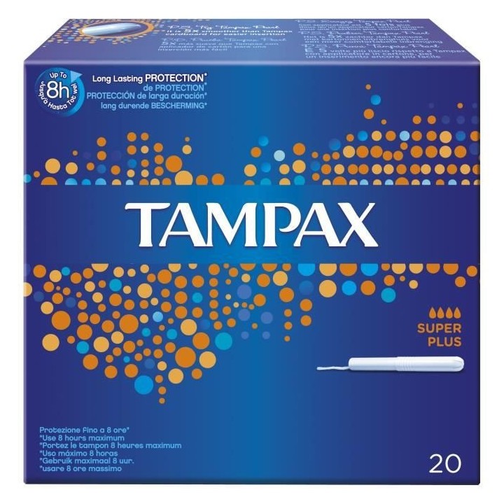 TAMPAX Classic Super+ Tampon avec Applicateur x20