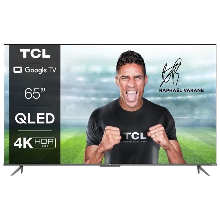 TV QLED TCL 65QLED760 65'' (165cm) - 4K UHD - Smart TV Google - Dolby