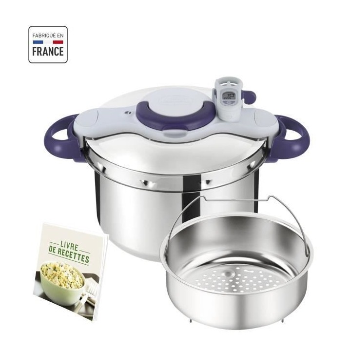 SEB P4624800 Autocuiseur Cocotte-minute CLIPSO MINUT PERFECT - 7,5L -