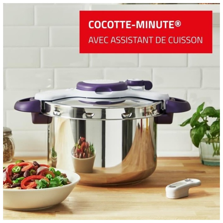 SEB P4624800 Autocuiseur Cocotte-minute CLIPSO MINUT PERFECT - 7,5L -