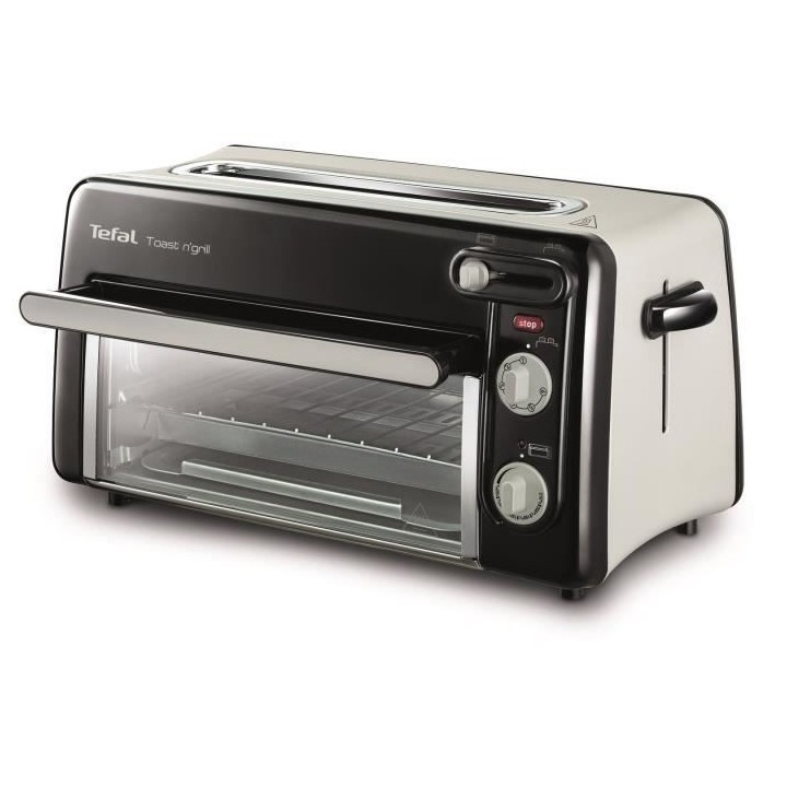 TEFAL TL600830 TOAST N'GRILL 2 en 1, Grille-pain longue fente 26 cm, R