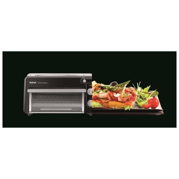 TEFAL TL600830 TOAST N'GRILL 2 en 1, Grille-pain longue fente 26 cm, R