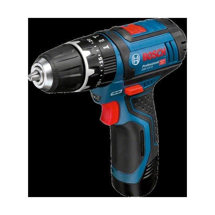 Perceuse visseuse a percussion GSB 12V-15 2x2,0Ah GAL 12V-20 sacoche B