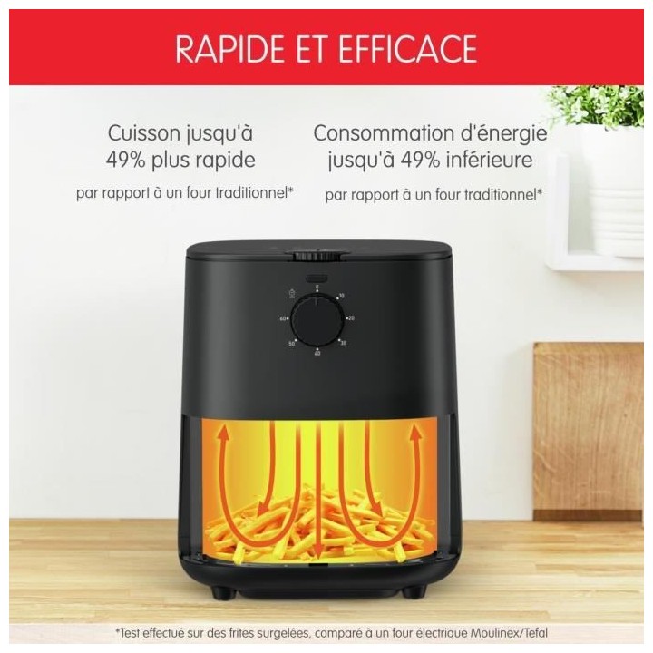 TEFAL EY130815 Friteuse sans huile électrique, Technologie air chaud,