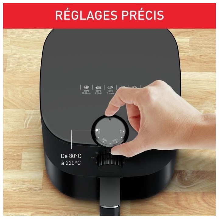 TEFAL EY130815 Friteuse sans huile électrique, Technologie air chaud,