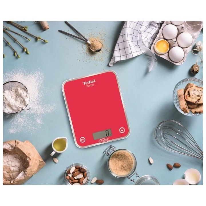 TEFAL Balance culinaire Optiss - BC5003V1 - Framboise