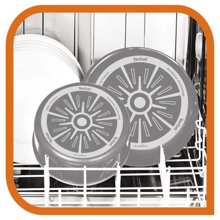 TEFAL L21496AZ Ingenio Essential Batterie de cuisine 10 pieces, 3 poel