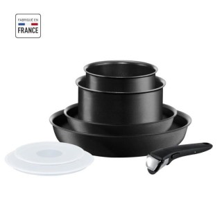 TEFAL Ingenio Performance Noir Batterie de cuisine 7 Pieces Tous Feux
