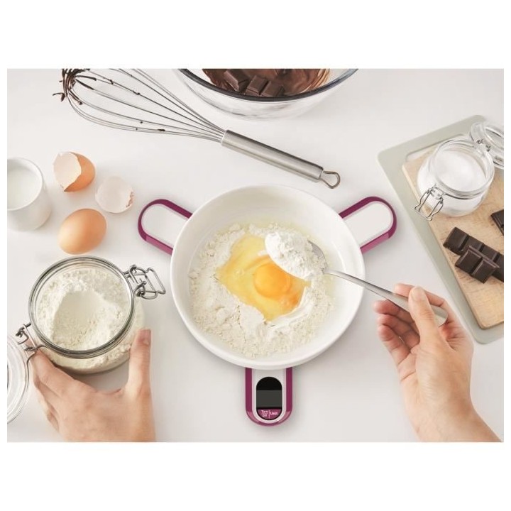 TEFAL BC5400V1 Ingenio Balance de cuisine repliable, Graduation 5 Kg /