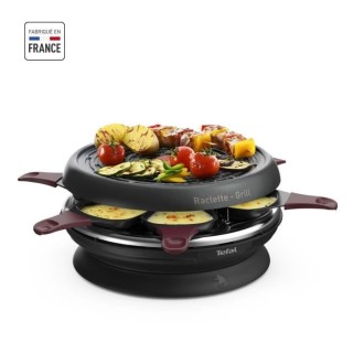 TEFAL RE1820112 Store'Inn Appareil a raclette, 6 coupelles, Revetement