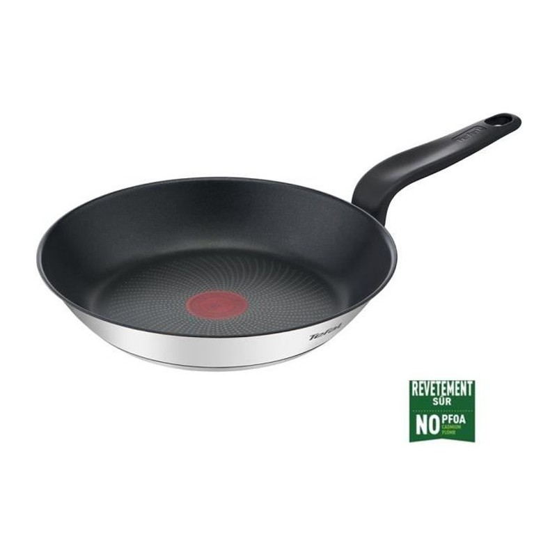 TEFAL E3090404 PRIMARY poele inox avec revetement anti-adhésif 24 cm compatible induction