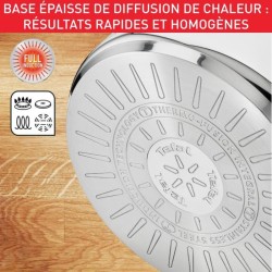 TEFAL B8646404 Marmite 26 cm inox, Tous feux dont induction, 6,5 L, Poignées robustes, Couvercle verre, Intuition XL