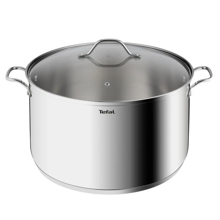 TEFAL B8647504 Marmite 36 cm inox, Tous feux dont induction, 17,5L, Po