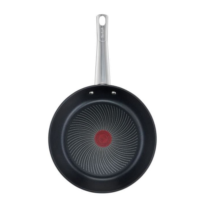 TEFAL B922S304 Lot de 3 poeles 20/24/28 cm, Induction, Acier inoxydabl