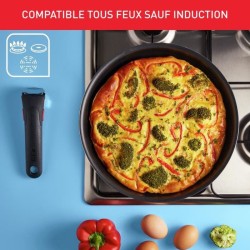 TEFAL INGENIO L1529102 Batterie de cuisine 20 pieces, Sauf induction, Revetement antiadhésif, Poele, Casserole, Fabriqué en Fr