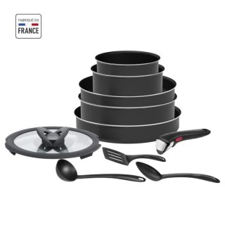 SEB COMPACT L2599102 Set 10 pieces : 2 Poeles 24/26cm + 2 Casseroles 1