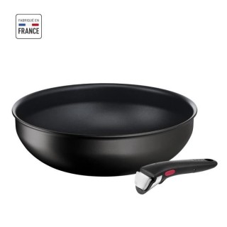 TEFAL INGENIO L3979302 Poele wok 26 cm + poignée amovible, Induction,