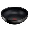 TEFAL INGENIO L3979302 Poele wok 26 cm + poignée amovible, Induction, Revetement antiadhésif sûr, Fabriqué en France, Eco Re