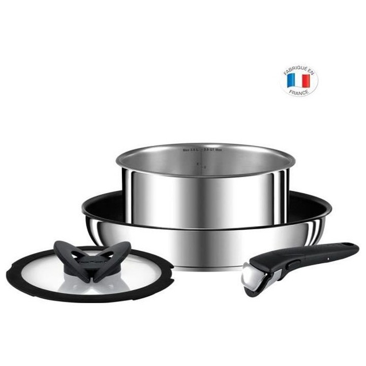 TEFAL L9409032 Ingenio Preference Set de 4 pieces, Induction, Fabricat