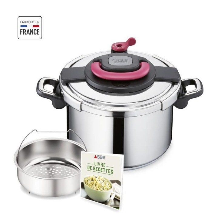 SEB P4371407 cocotte minute CLIPSO+ STYLE Autocuiseur 8 L a poignées