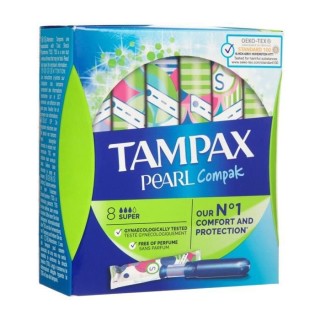 TAMPAX Tampons Compak Pearl Super x8