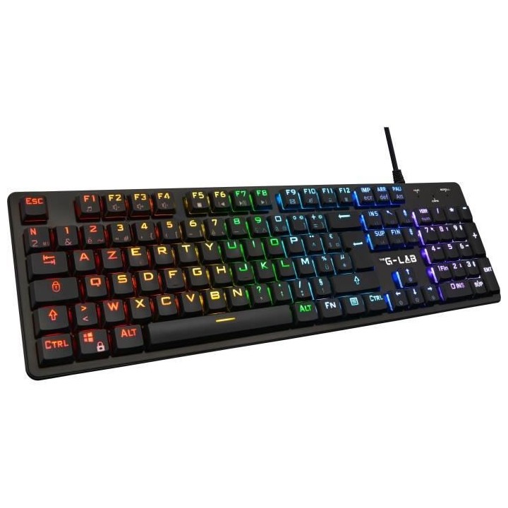 Clavier gaming filaire THE G-LAB Low Profil Switch - Rouge