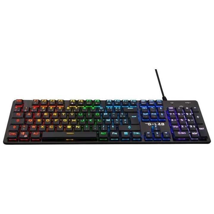 Clavier gaming filaire THE G-LAB Low Profil Switch - Rouge