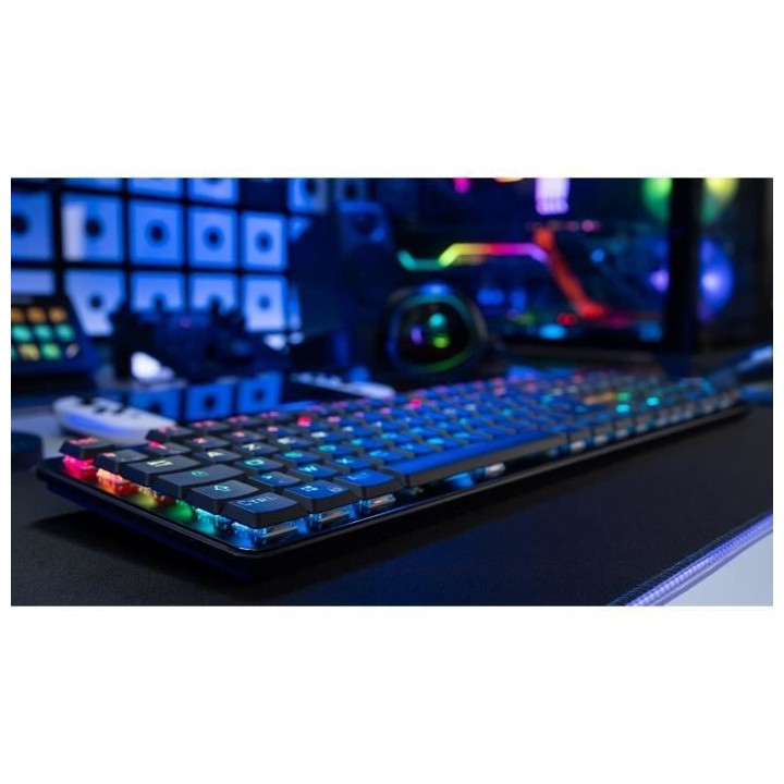 Clavier gaming filaire THE G-LAB Low Profil Switch - Rouge