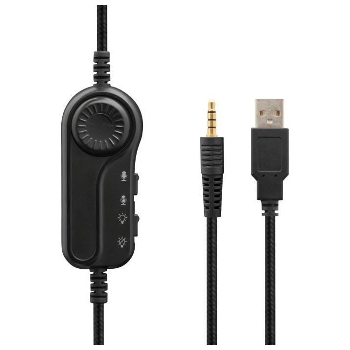 Casque Gaming RGB THE G-LAB - Compatible PC, PS4, XboxOne - Noir