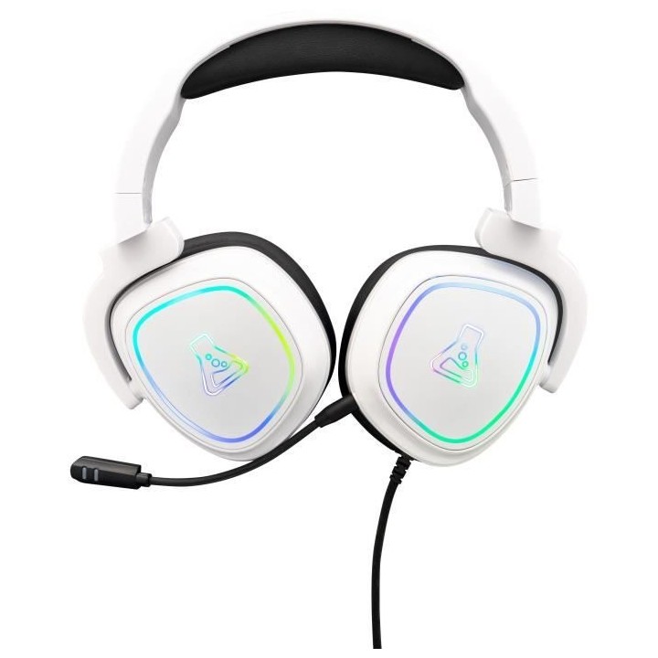Casque Gaming RGB THE G-LAB - Compatible PC, PS4, XboxOne - Blanc