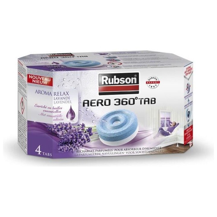 RUBSON 4 Recharges Aero 360 Lavande