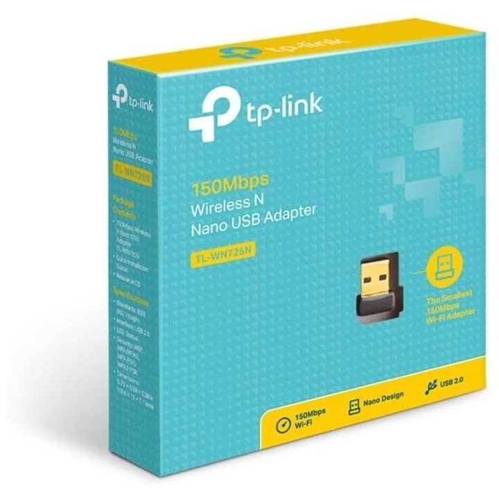 Clé WiFi Puissante - TP-LINK - N150 Mbps - Nano adaptateur USB wifi,